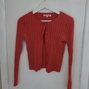 Reformation Red Rosalia Cashmere Cardigan